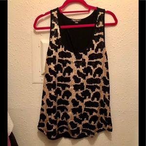 Fox & Ali Sequined animal tank top